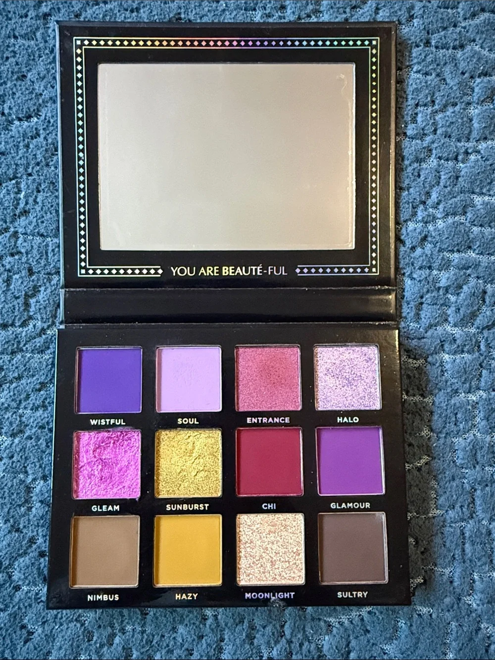 Violet & Gold Eyeshadow Palette - 12 Color Set